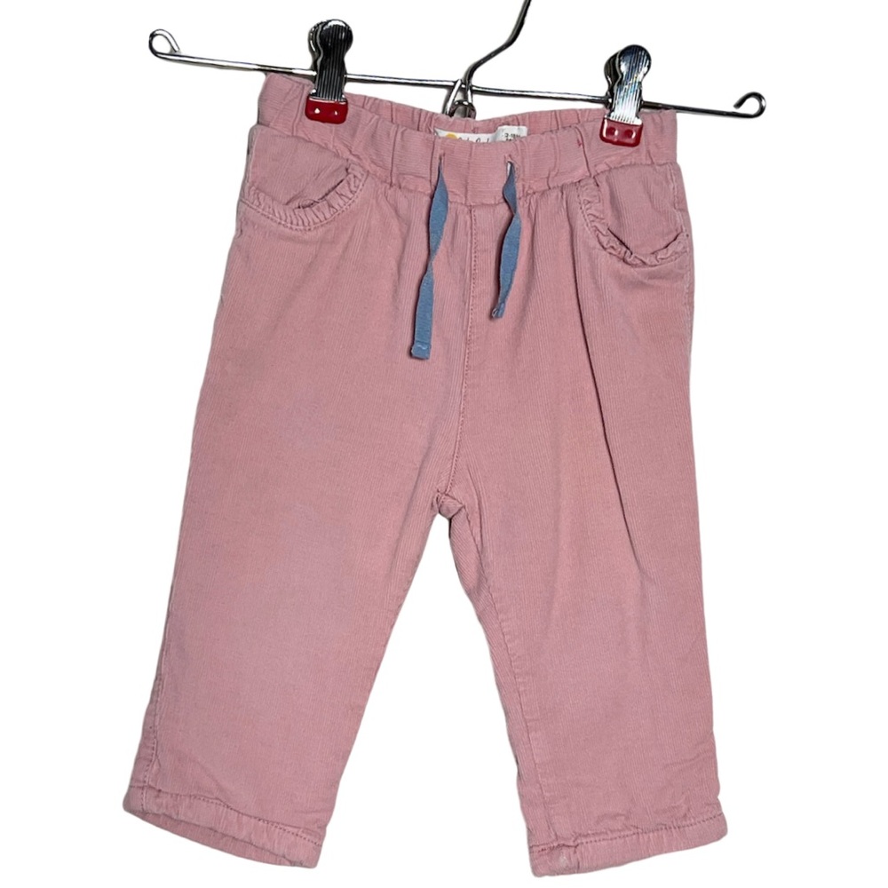 Baby Boden Pink Floral Lined Corduroy Pants Size 12-18 Months ⭐️